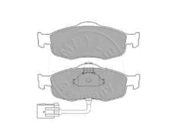 Brake pad set