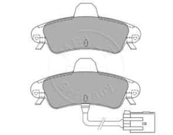 Brake pad set