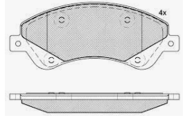 Brake pad set