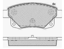 Brake pad set
